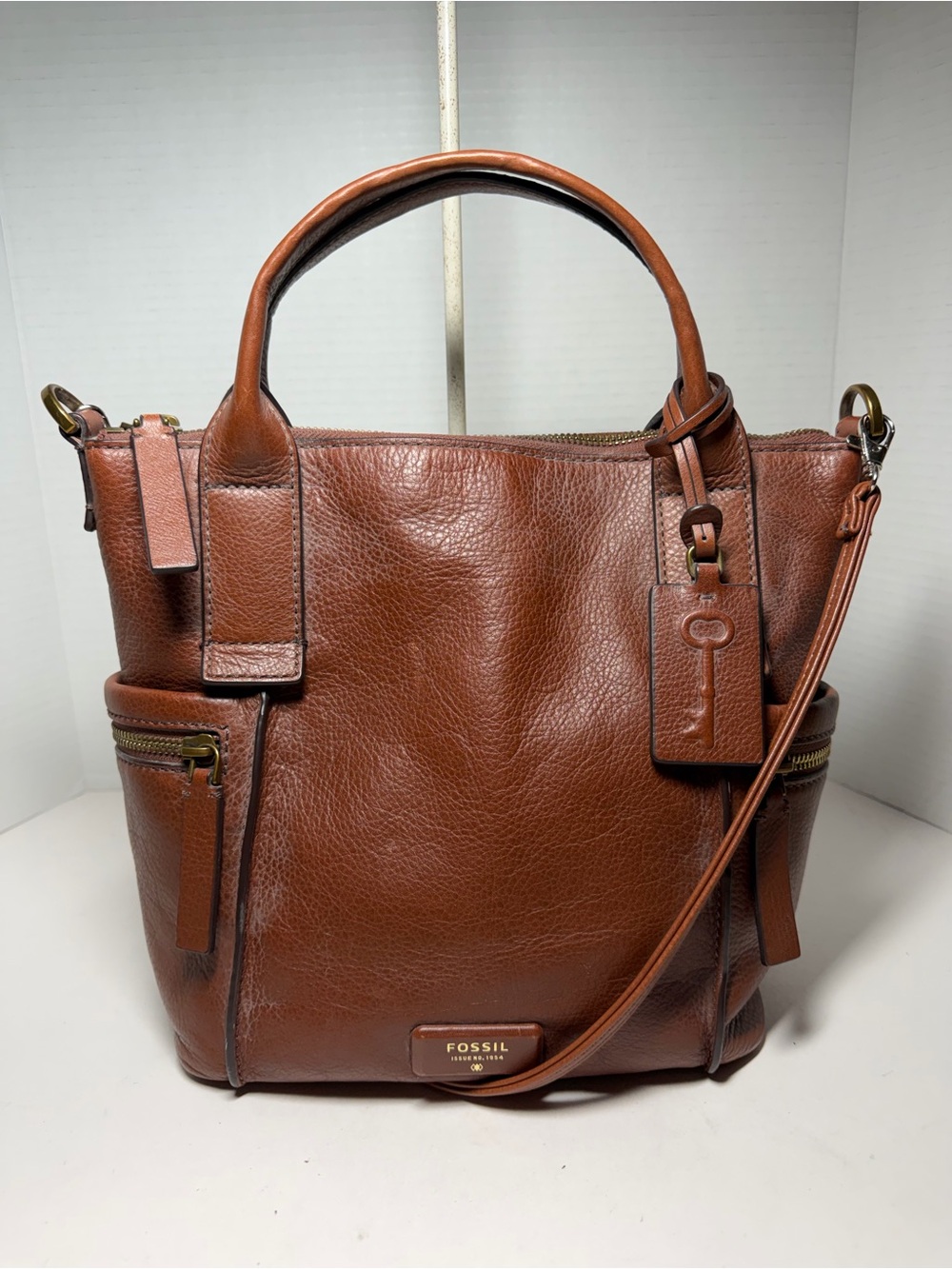 Fossil Emerson Pebbled Leather Tote Bag